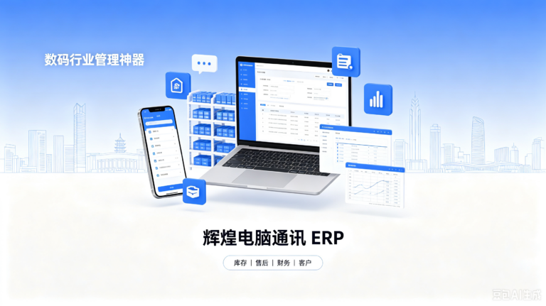 数码行业管理神器｜辉煌电脑通讯 ERP，泉州数码商家数字化好帮手